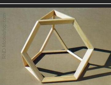 Truncated Tetrahedron wood model